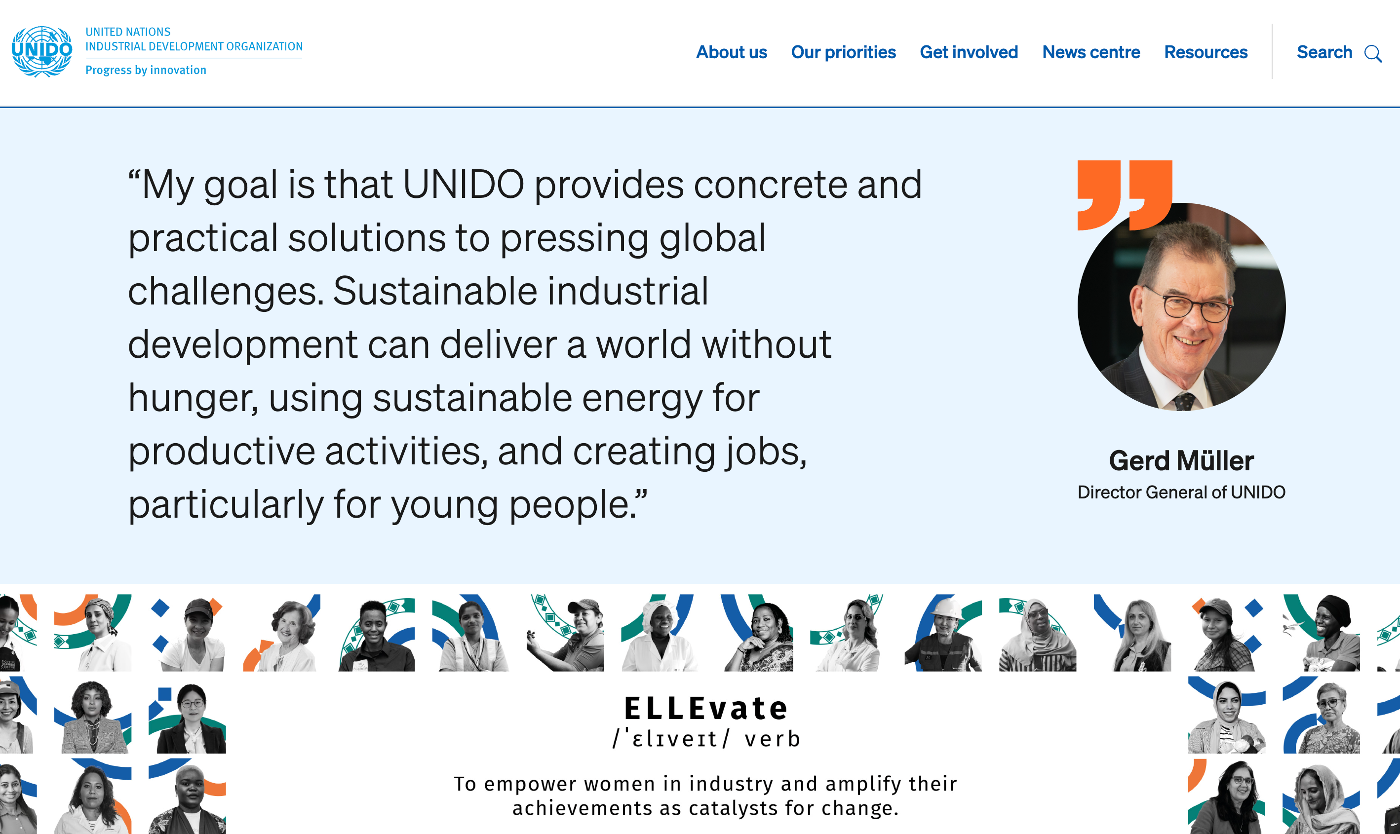 UNIDO 机构与工业发展示意图